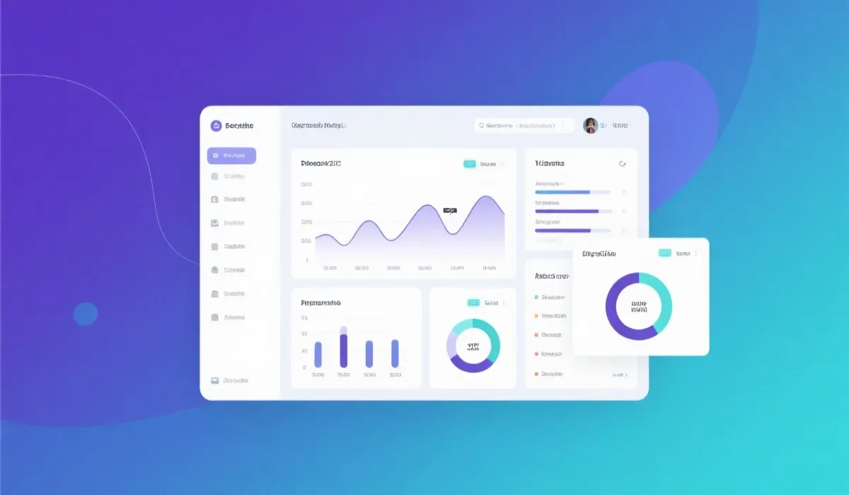 数据可视化看板示意图